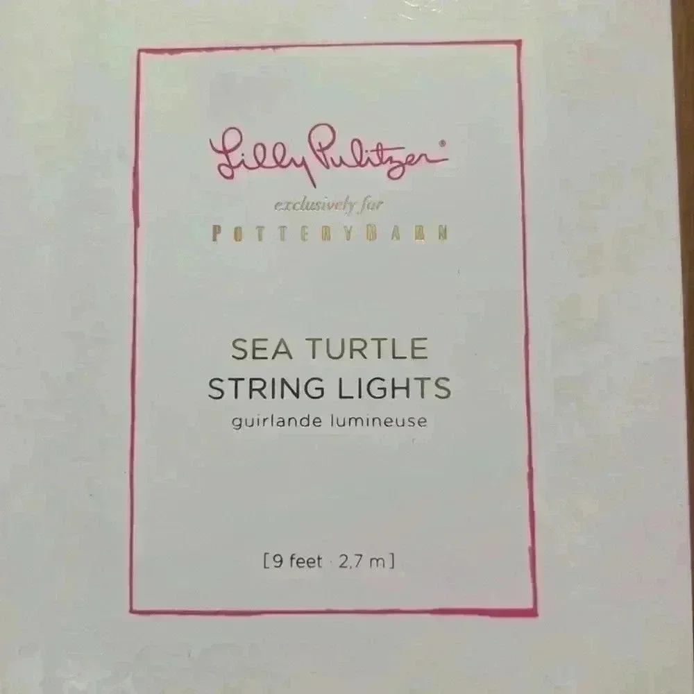 Lilly Pulitzer for pottery Barn Sea Turtle String Lights